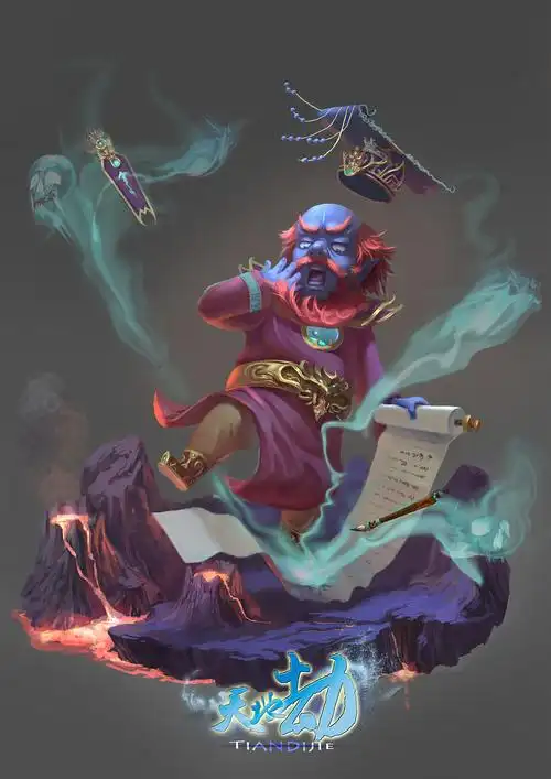 3 1 广州  |  插画师 阎王也会失误 推荐 原创  -  插画  -  游戏原画