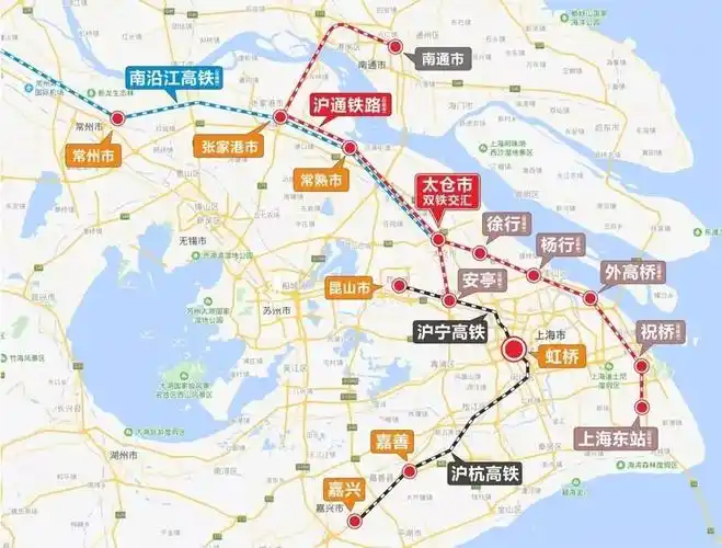 南至闵行莘庄北站",上海规划中的市域铁路 嘉闵线,也 明确将延伸至