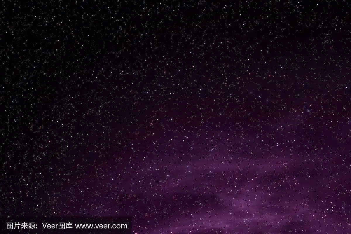 蓝色紫色浪漫的星空背景