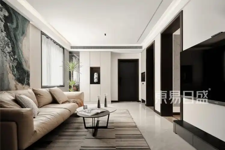 信达公园里132平新中式风装修效果图