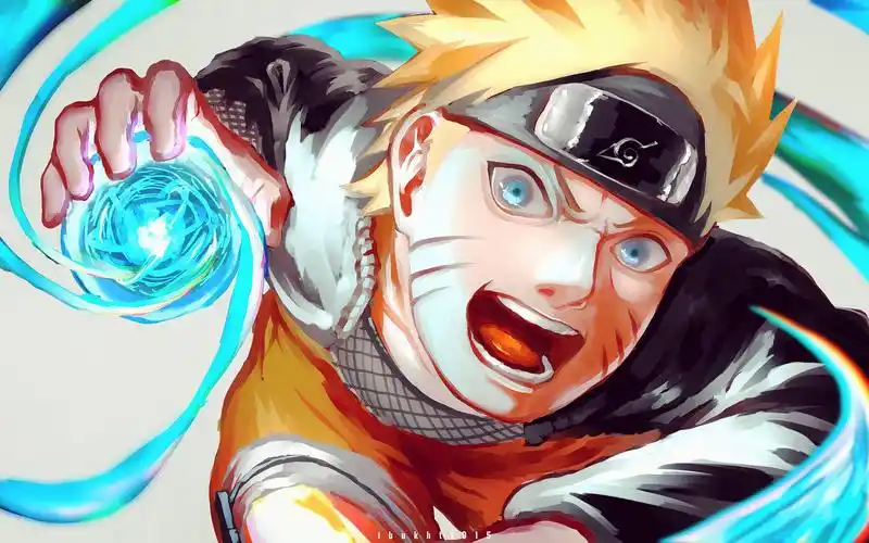 九尾查克拉漩涡鸣人帅气专属桌面背景图片鸣人火影忍者