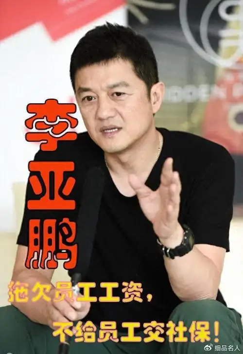 李亚鹏欠薪道歉后续!下海经商一地鸡毛,走到这一步与王菲有关