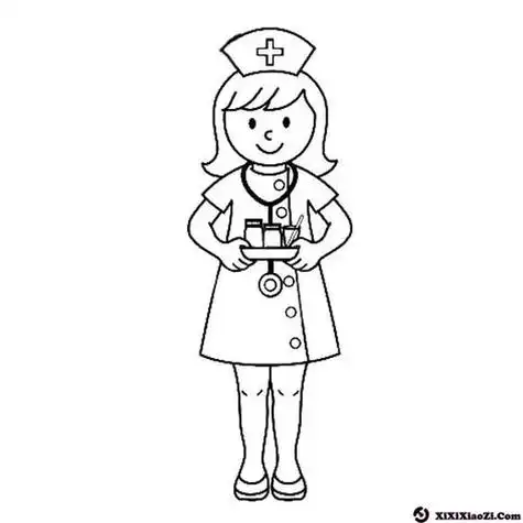 护士的简笔画护士的简笔画怎么画