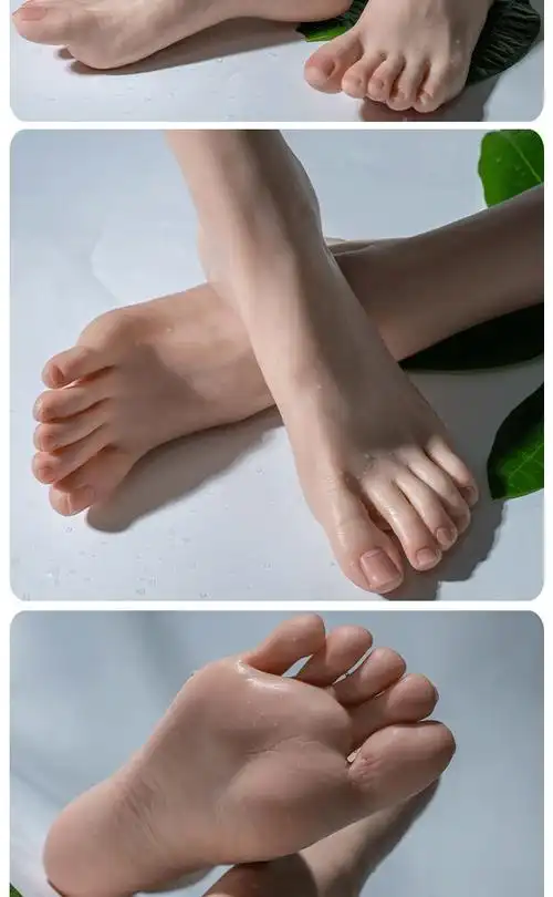 脚模恋女人足仿真静脉足模品鉴版铂金硅胶久爱成人模特假脚拍摄道具39