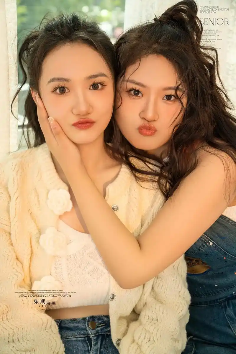 和最好的姐妹约照吧.#青岛化妆师玫梓 #柒期映画 #闺蜜写真 - 抖音