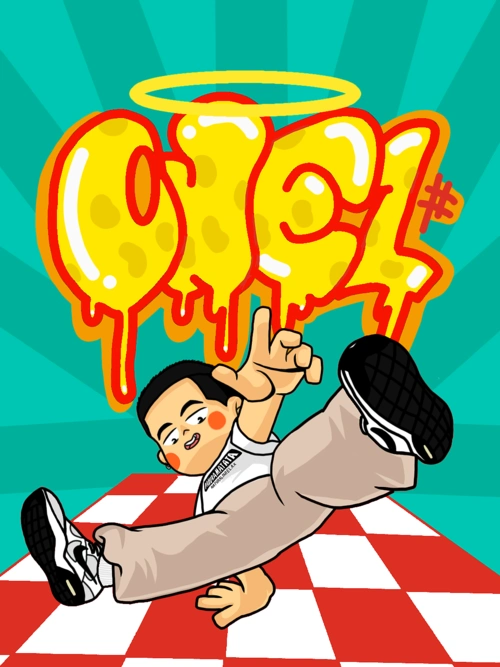 街舞breaking插画街头潮涂鸦|插画|新锐潮流插画|小万one1 - 原创作品