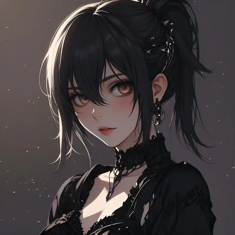 94黑暗系动漫女生头像94 探索黑暗系动漫的魅力,这组女生头像带你