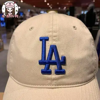 韩国代购mlb 刺绣ny大标洋基队男女黑白蓝绿色张艺兴同款棒球帽子