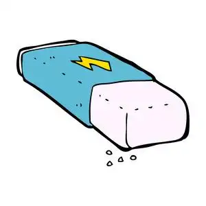 卡通铅笔橡皮擦照片