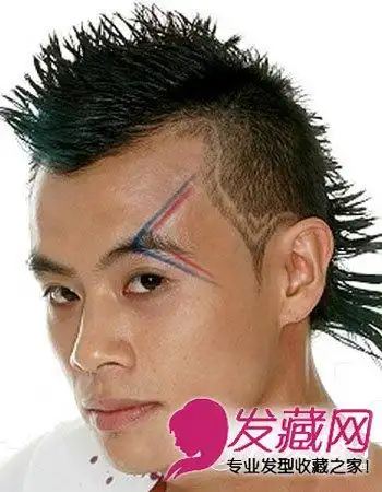 男生刀疤头发型酷帅更显个性4