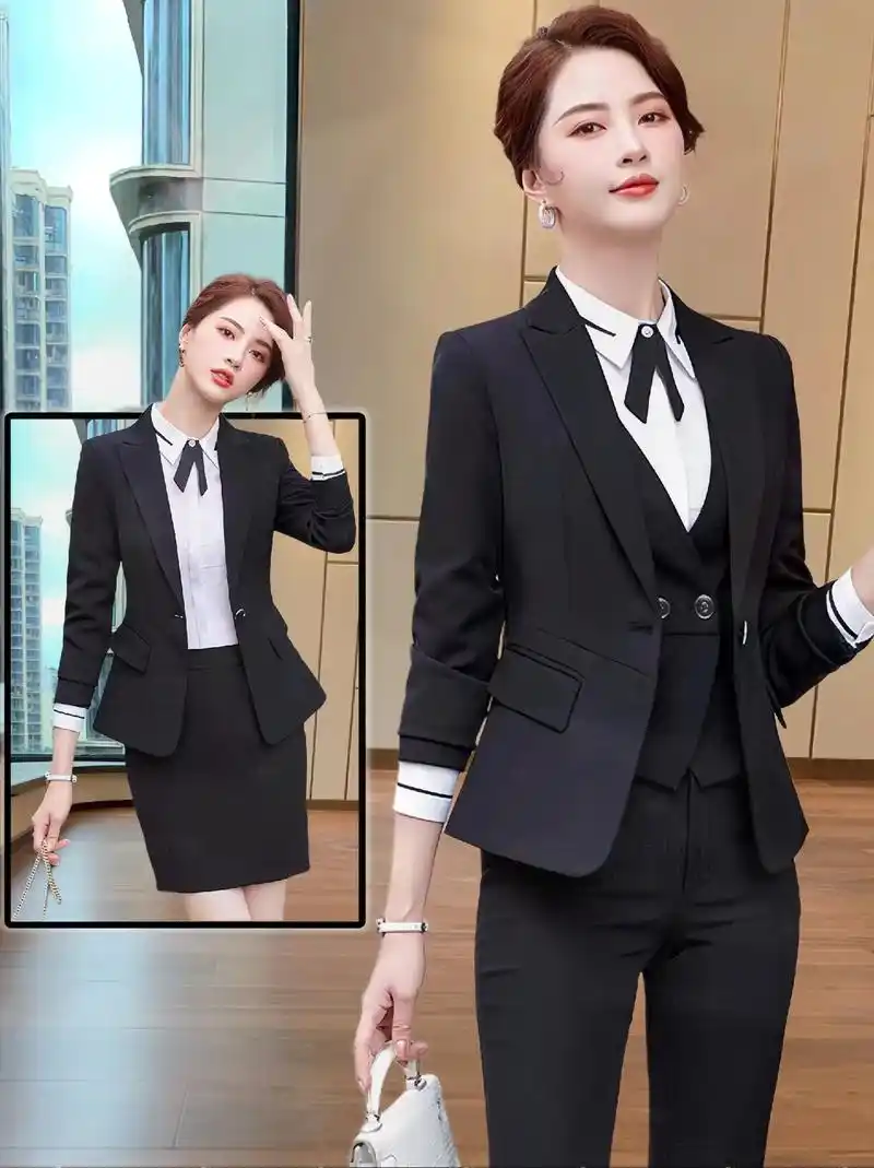 透气的面料,舒适的内衫,穿出气质穿出女总范儿#职场女性西装套装推荐