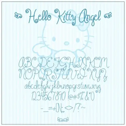 hellokitty字体