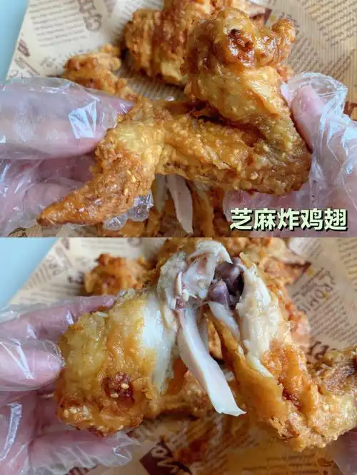 酥脆多汁的芝麻炸鸡翅757575