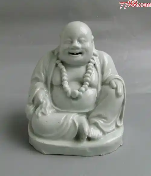 晚清民国德化白瓷弥勒佛像