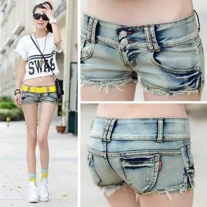 20夏装新款修身牛仔短裤显瘦个性低腰超短裤女打底热裤拉链韩版潮