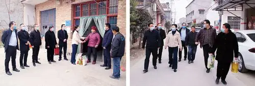 英到观堂镇帮扶村贫困户家中慰问-医院新闻-新闻动态-鹿邑县人民医院