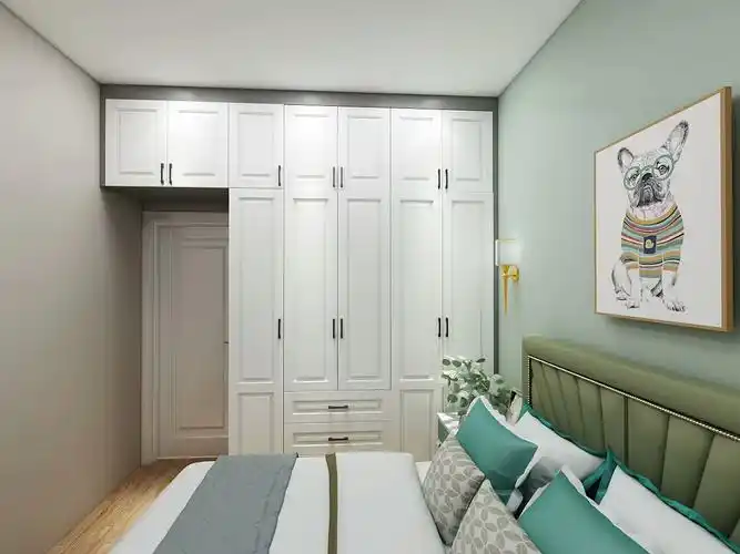 平开门简欧衣柜效果图