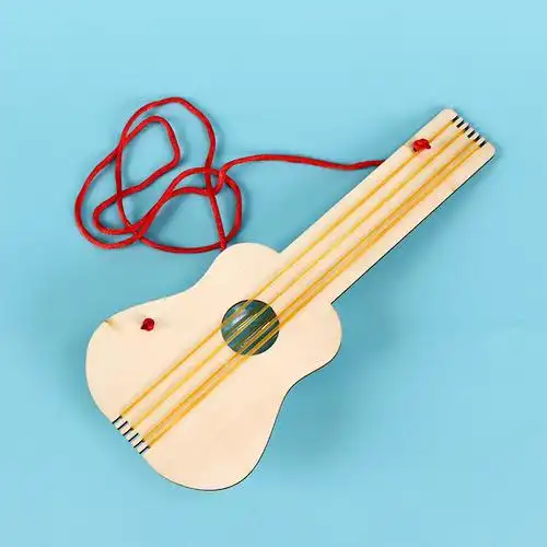 新款创意自制吉他发声吉他小制作小发明stem益智拼装手工材料模型
