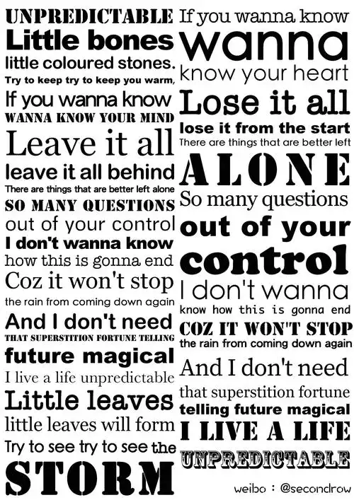 【二排】英文手帐素材分享