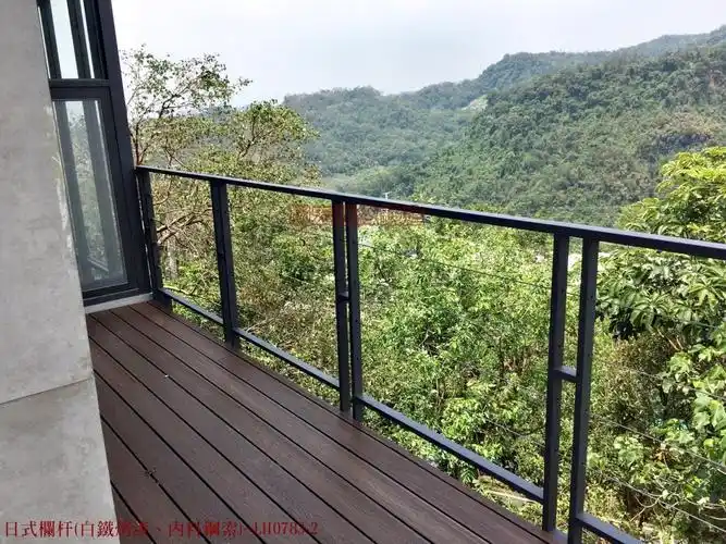 日式栏杆(白铁烤漆,内料钢索)~lh0783 - 锻造扶手,锻造采光罩,锻造门