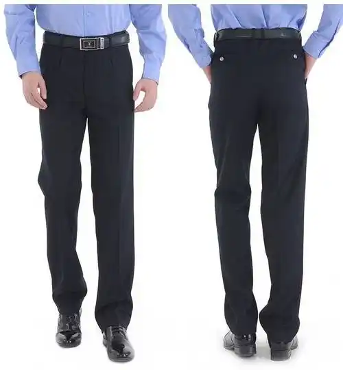 巡防交通警毛料春秋裤执勤裤男女保安物业厚款西裤腰围可调节工作裤子