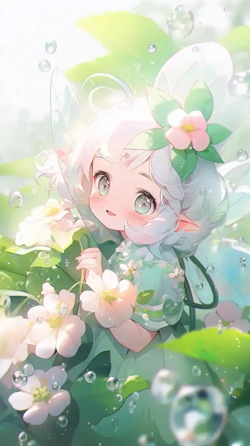 可爱森林小精灵手机壁纸.无界ai创作#dou上热门 #mid - 抖音