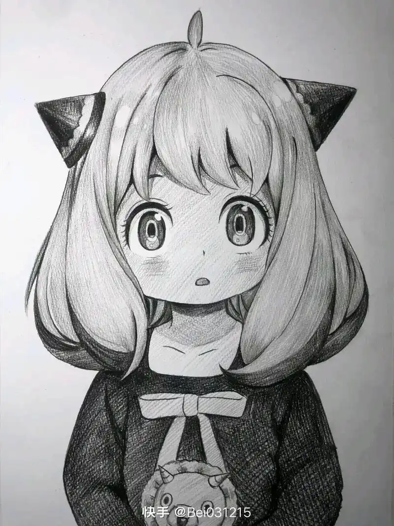 手绘动漫人物 #手绘 #素描 #我最喜欢的动漫角色 看一看 - 抖音