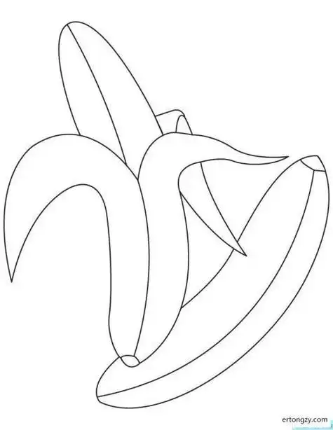 香蕉海报简笔画