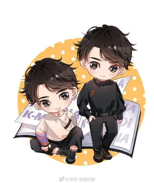 季肖冰超话#季肖冰只为遇见你#逐渐变成了q版画手还自得其乐这张画完