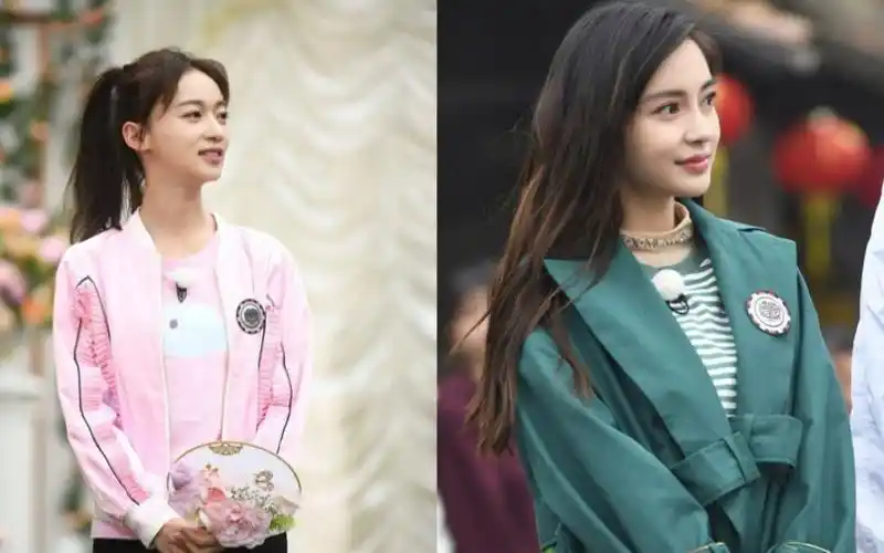 吴谨言杨颖同框比美,一个身材好一个气质佳,网友:差距太明显_哔哩哔哩