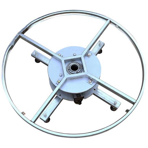 简站电动转盘落地钢架电动圆桌遥控旋转工业展示架台自动静音转