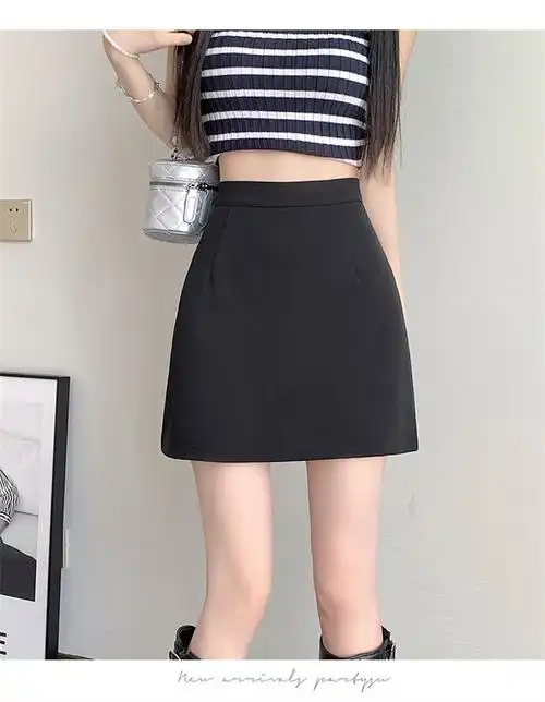 灰色西装一步裙短款女夏2024新款半身裙高腰紧身ol职业包臀短裙春