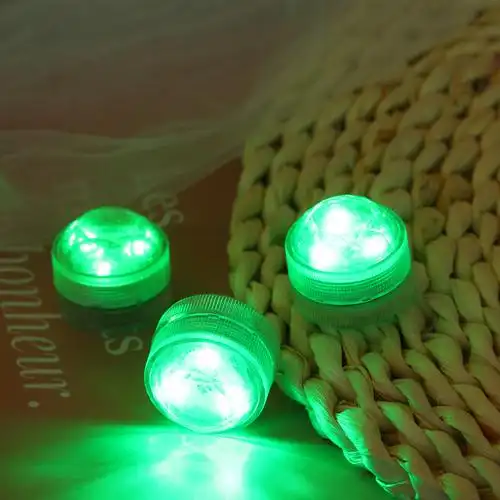 diy迷你七彩闪烁led礼品礼物装饰纽扣电池灯部分地区满9.9元包邮