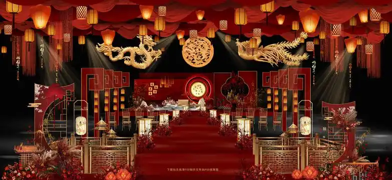 中式婚礼效果图设计图__舞美设计_环境设计_设计图库_昵图网nipic.com