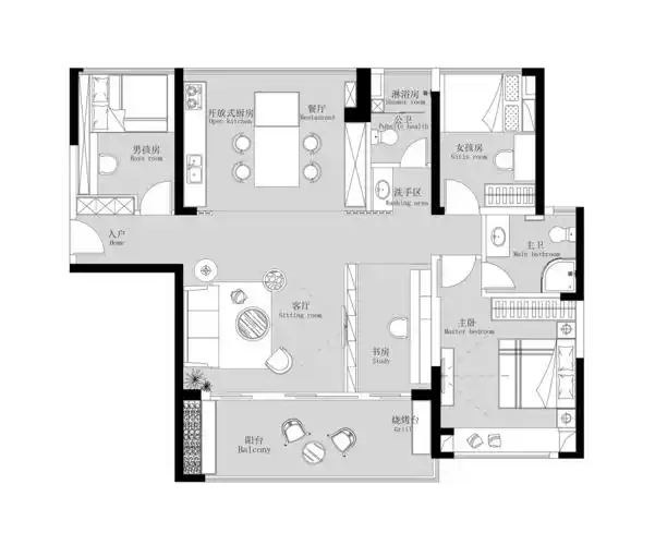 浪漫150平现代四居客厅布置图客厅现代简约客厅设计图片赏析