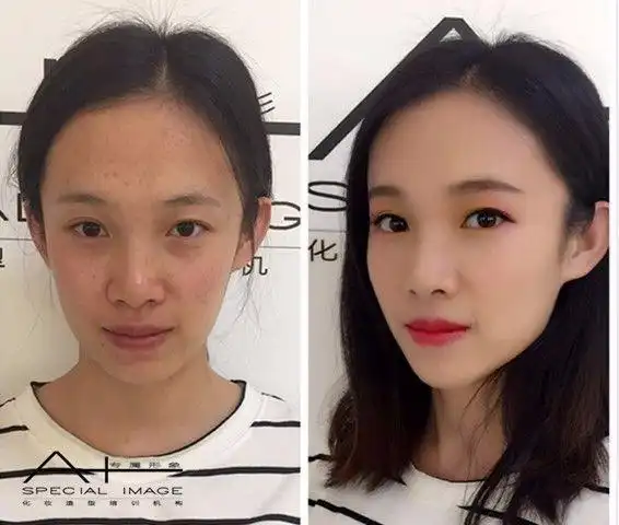 化妆师入行前后的对比
