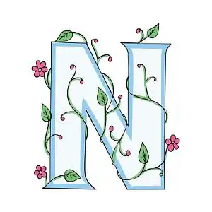 n英文字母矢量素材