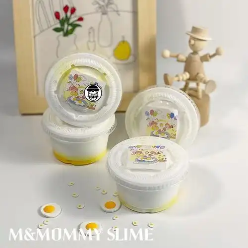稚气熊新品史莱姆大起泡胶儿童解压玩具胶制福利泥鸡蛋加草莓