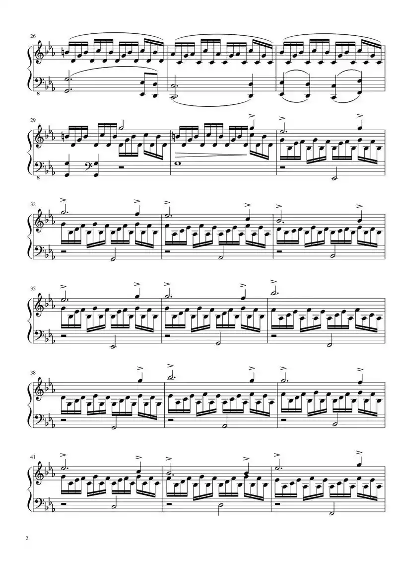 奇异恩典五线谱四声部伴奏 - 抖音