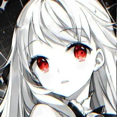 念七红瞳动漫女生头像