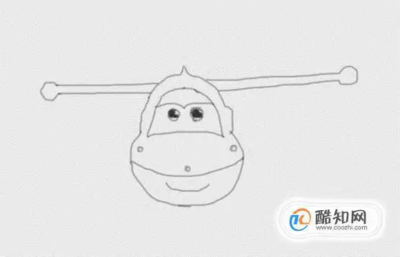 超级飞侠简笔画黑白步骤乐迪