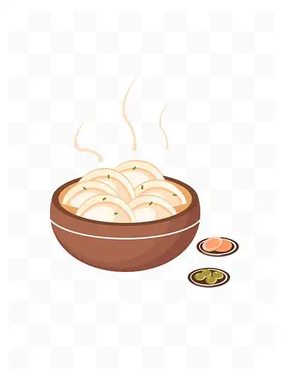 装饰61211148金色扁平化钱钱图标icon121111868矢量可爱卡通拟人饺子