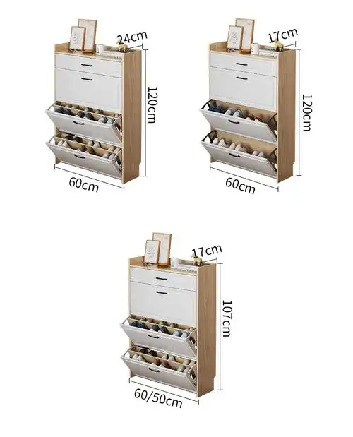 春邦超薄翻斗式鞋柜家用门口外新款2022简约现代小户型收纳玄关柜田园