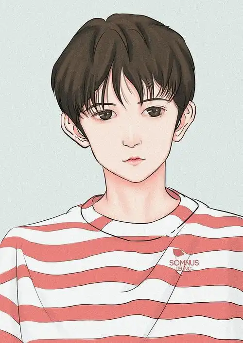 插画/漫画 明星手绘