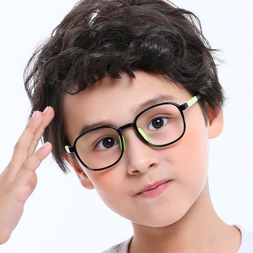 2021年新款彩色儿童小学生双色轻软配近视眼镜架眼镜男孩女孩2229