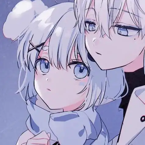 动漫情侣cp头像男生女生头像愿你珍惜你的朱砂痣就不会失去白月光