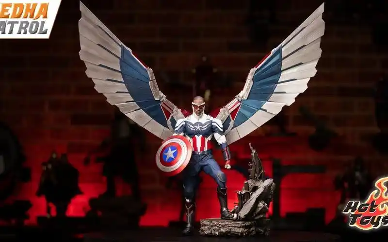 《猎鹰与冬兵》美队继承者-猎鹰美队-1/6兵人拆箱把玩