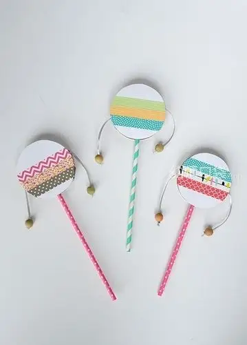 手工diy乐器——拨浪鼓