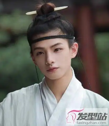 古代男子发型文雅与英气兼得