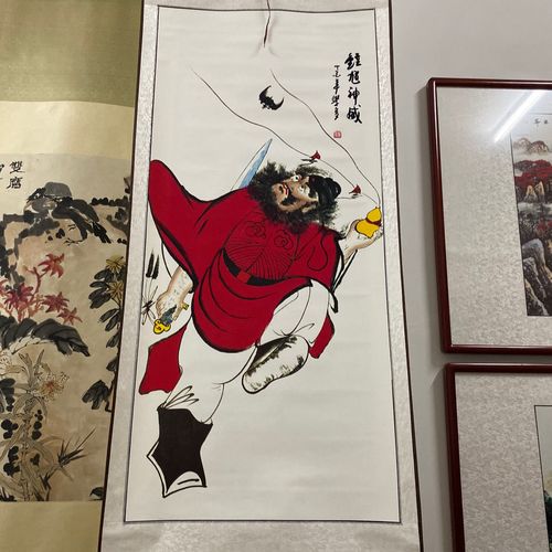 国画人物画钟馗字画书画国画钟馗伏魔图